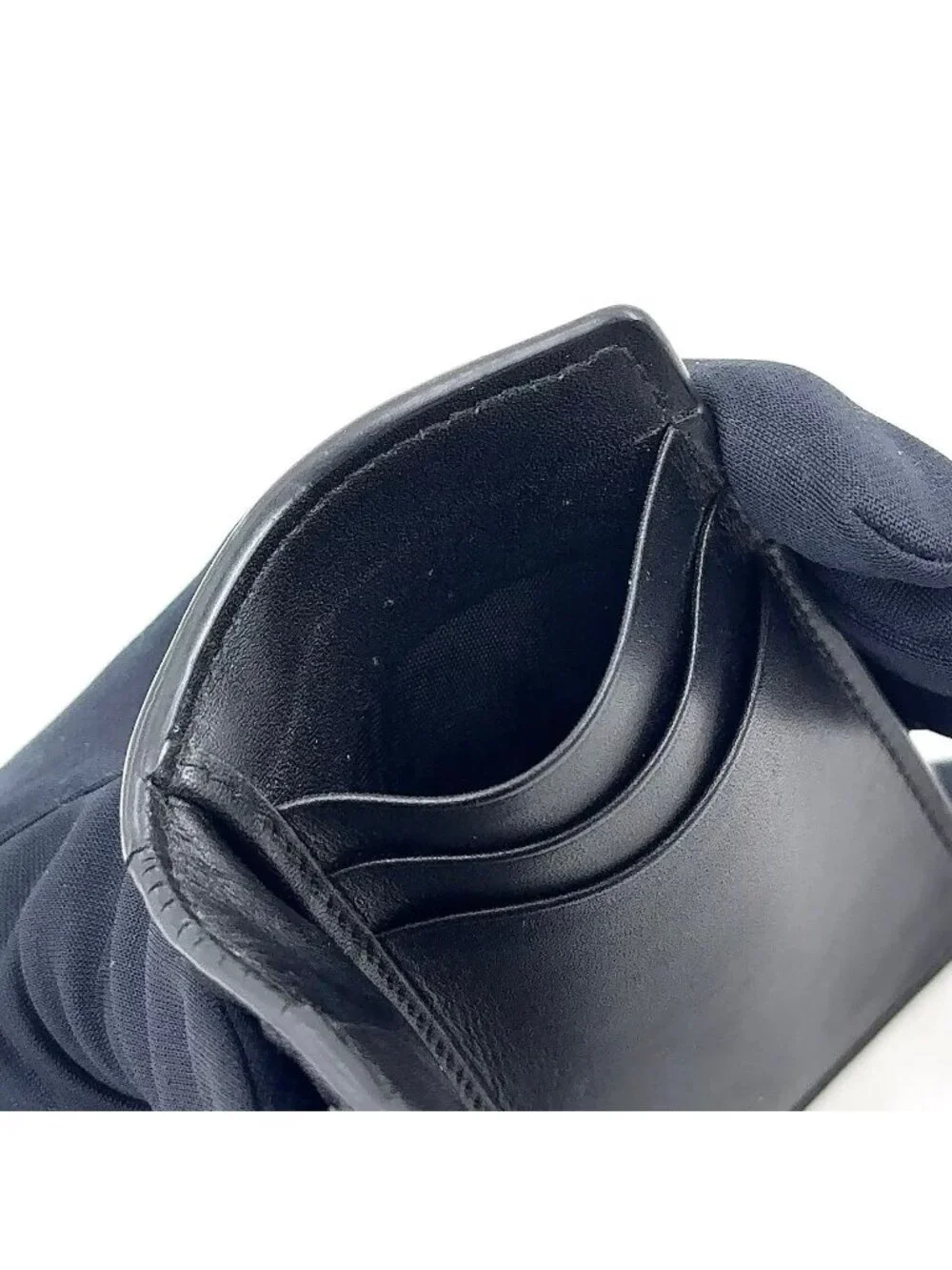 Bottega Veneta Intrecciato Leather Black Card Case